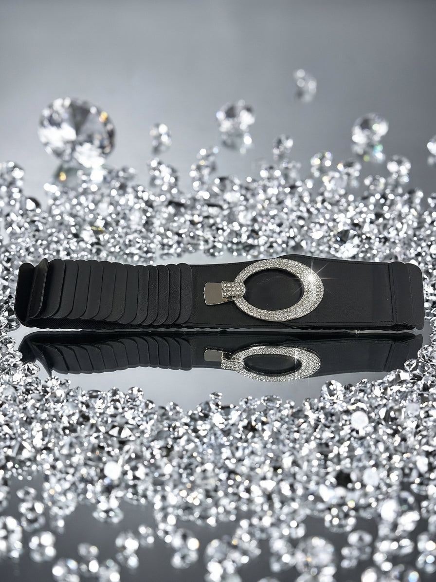 kennedy diamnte belt in black