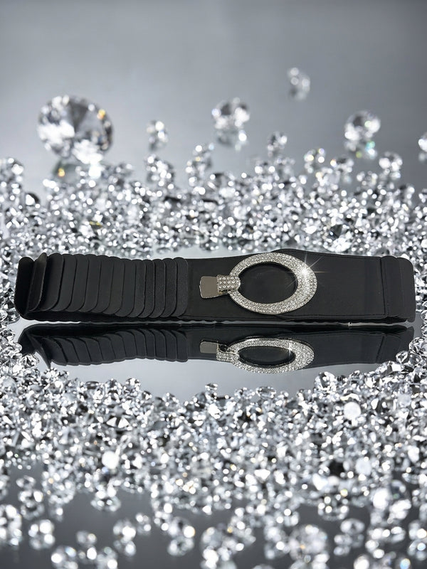 kennedy diamnte belt in black