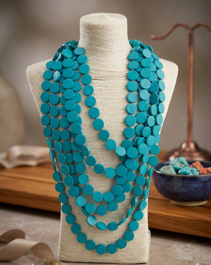 Florentina necklace in teal