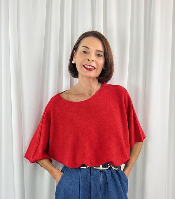 Saliyan knitwear in red