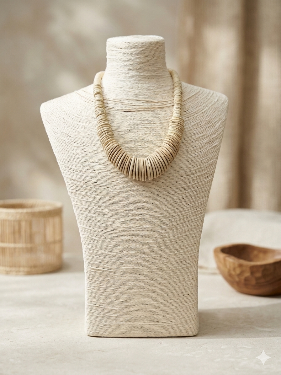 Athens Necklace in beige