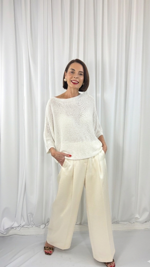 Rachel knitwear in white - Bond Street Store