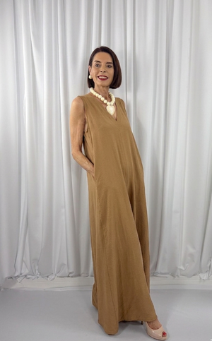 Cortina Jumpsuit in camel