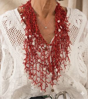 Ruby Shell necklace