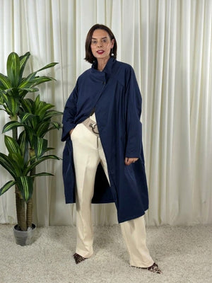 Patsy  three quarter mac jacket in navy