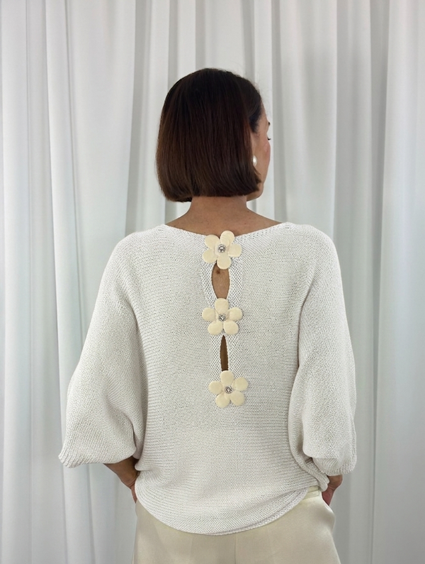 Rachel knitwear in white - Bond Street Store