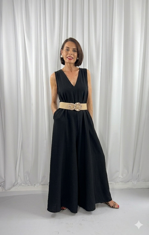 Cortina Jumpsuit in black - Bond Street Store