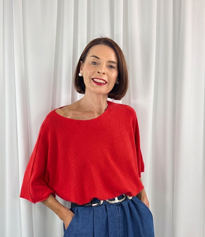 Saliyan knitwear in red