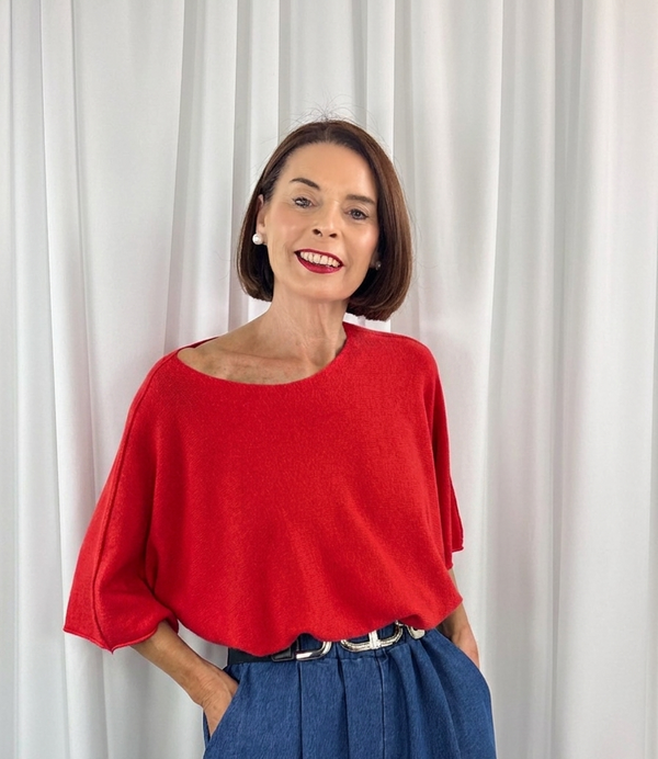 Saliyan knitwear in red