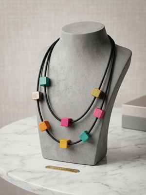 Cascade necklace in multi - Bond Street Store