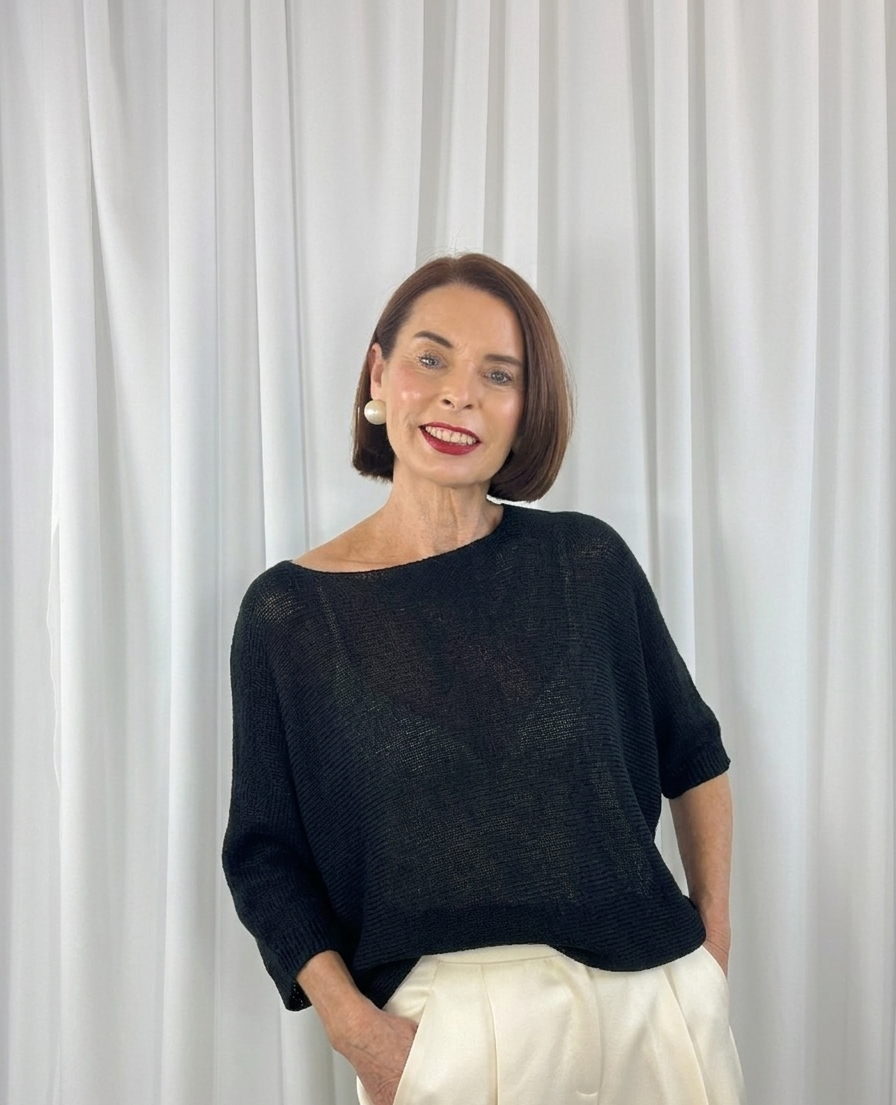 Rachel knitwear in black - Bond Street Store