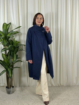 Patsy  three quarter mac jacket in navy