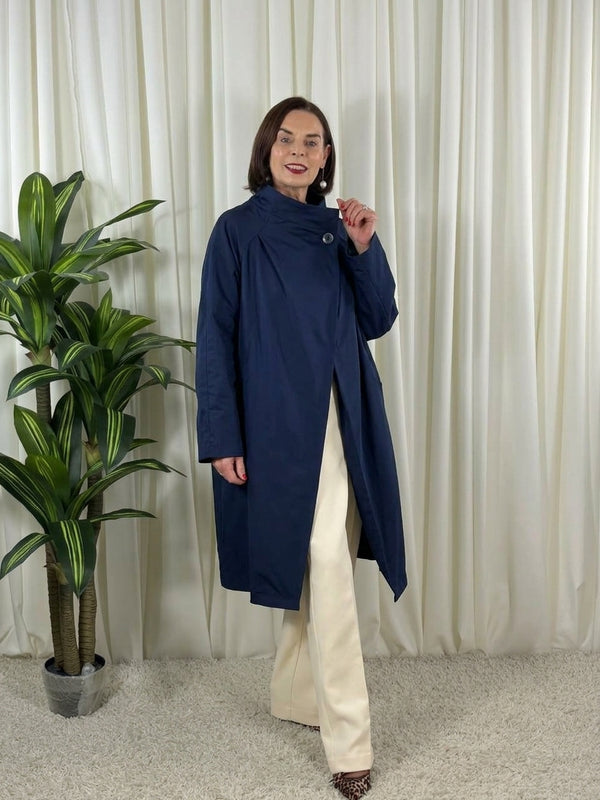 Patsy  three quarter mac jacket in navy