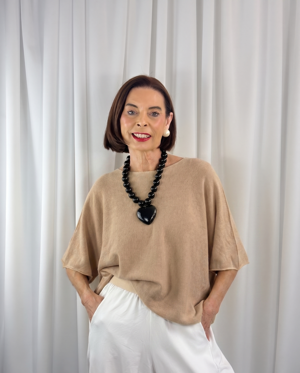 Saliyan knitwear in biscuit - Bond Street Store