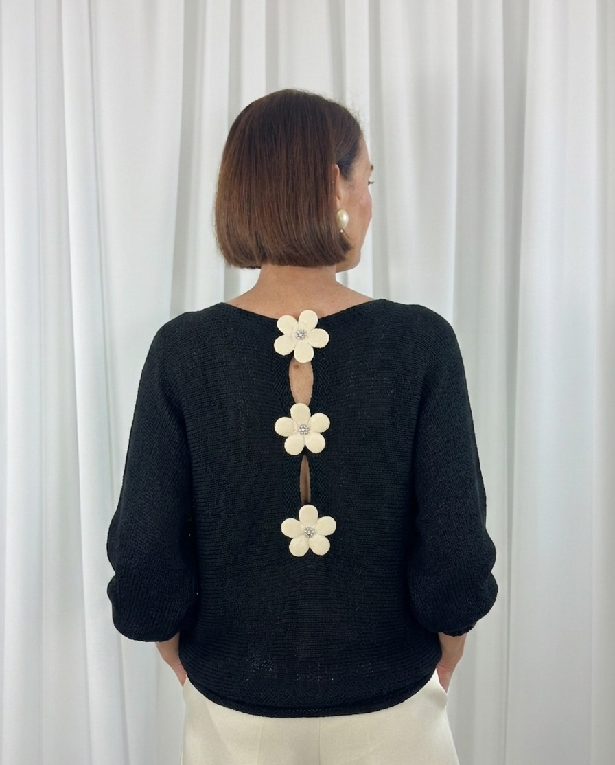 Rachel knitwear in black - Bond Street Store