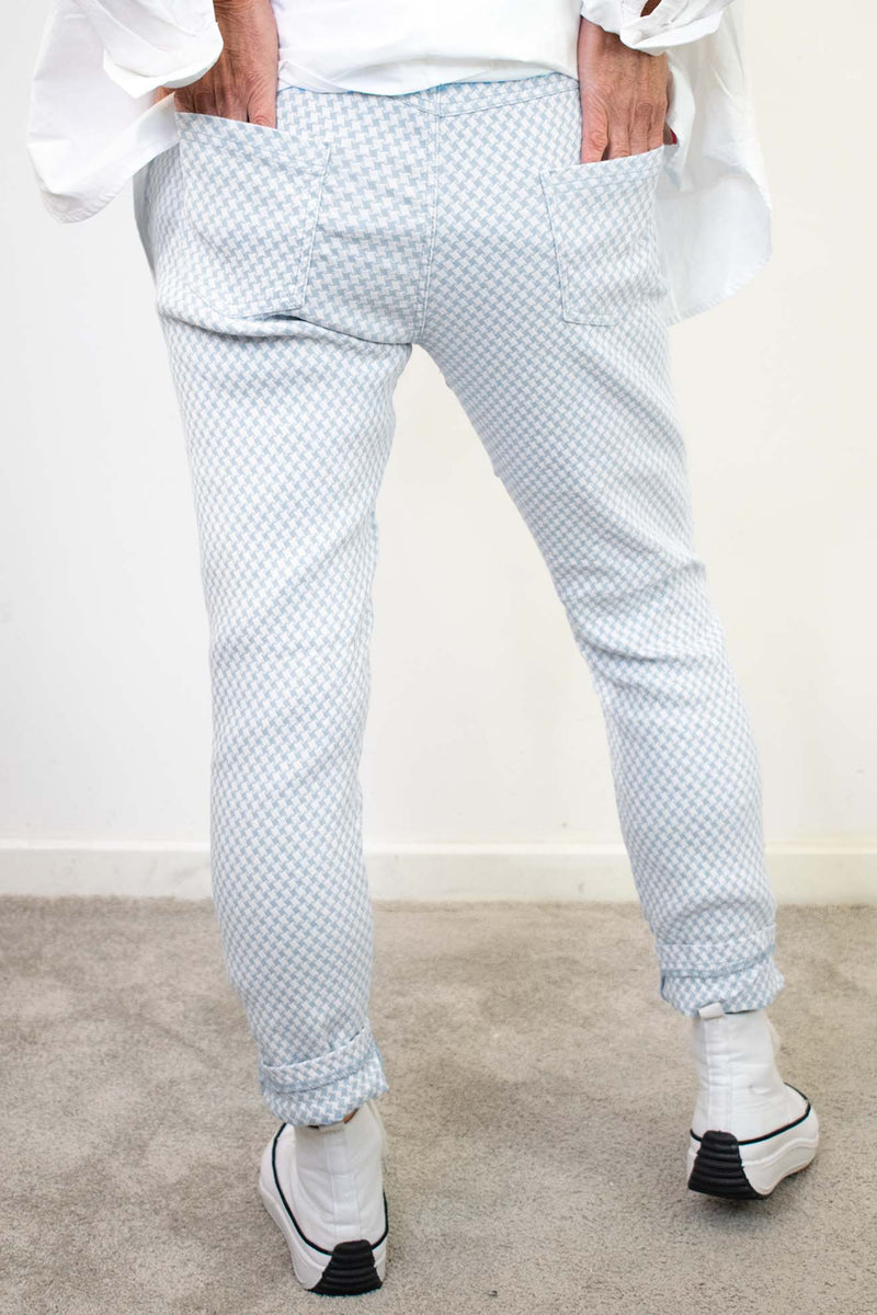Geometric Magic Trouser in Grey