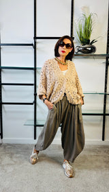 Claudia Crochet Top in Mocha