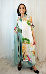 Roxy Sage Green Palazzo Trousers