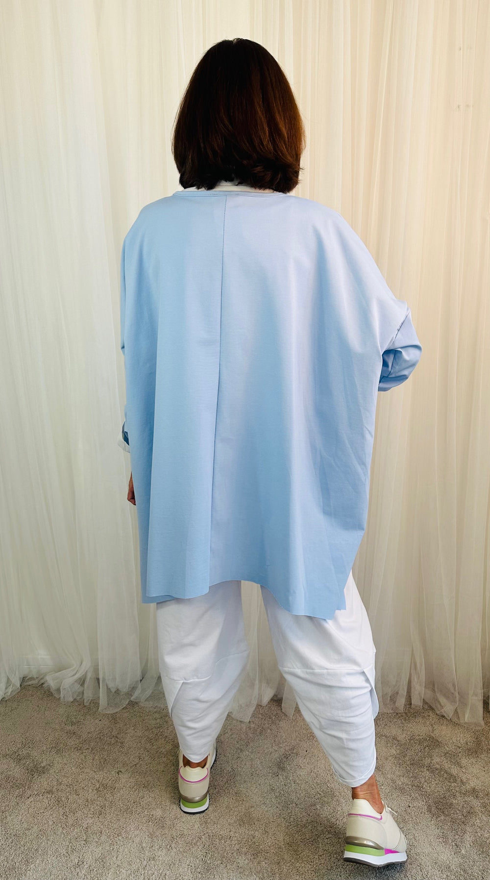Tiffny Lux top in baby blue