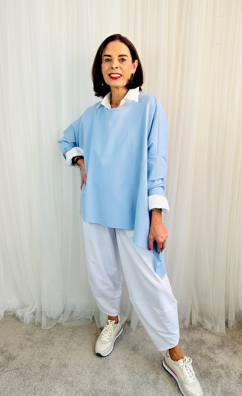 Tiffny Lux top in baby blue