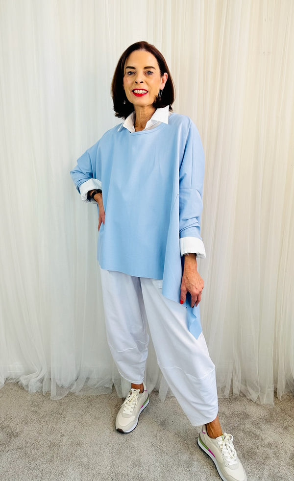 Tiffny Lux top in baby blue