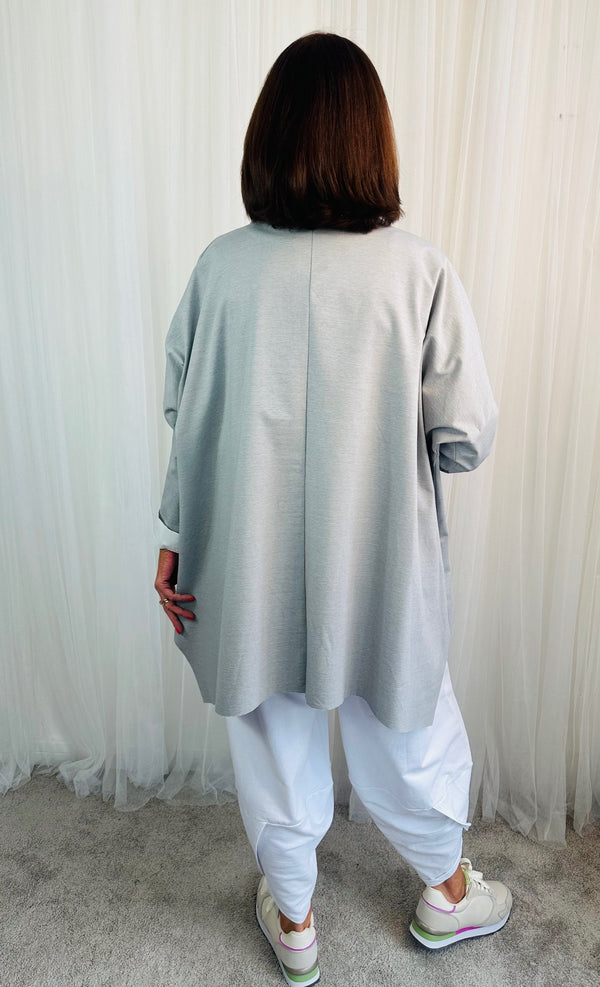 Tiffny Lux top in stone grey