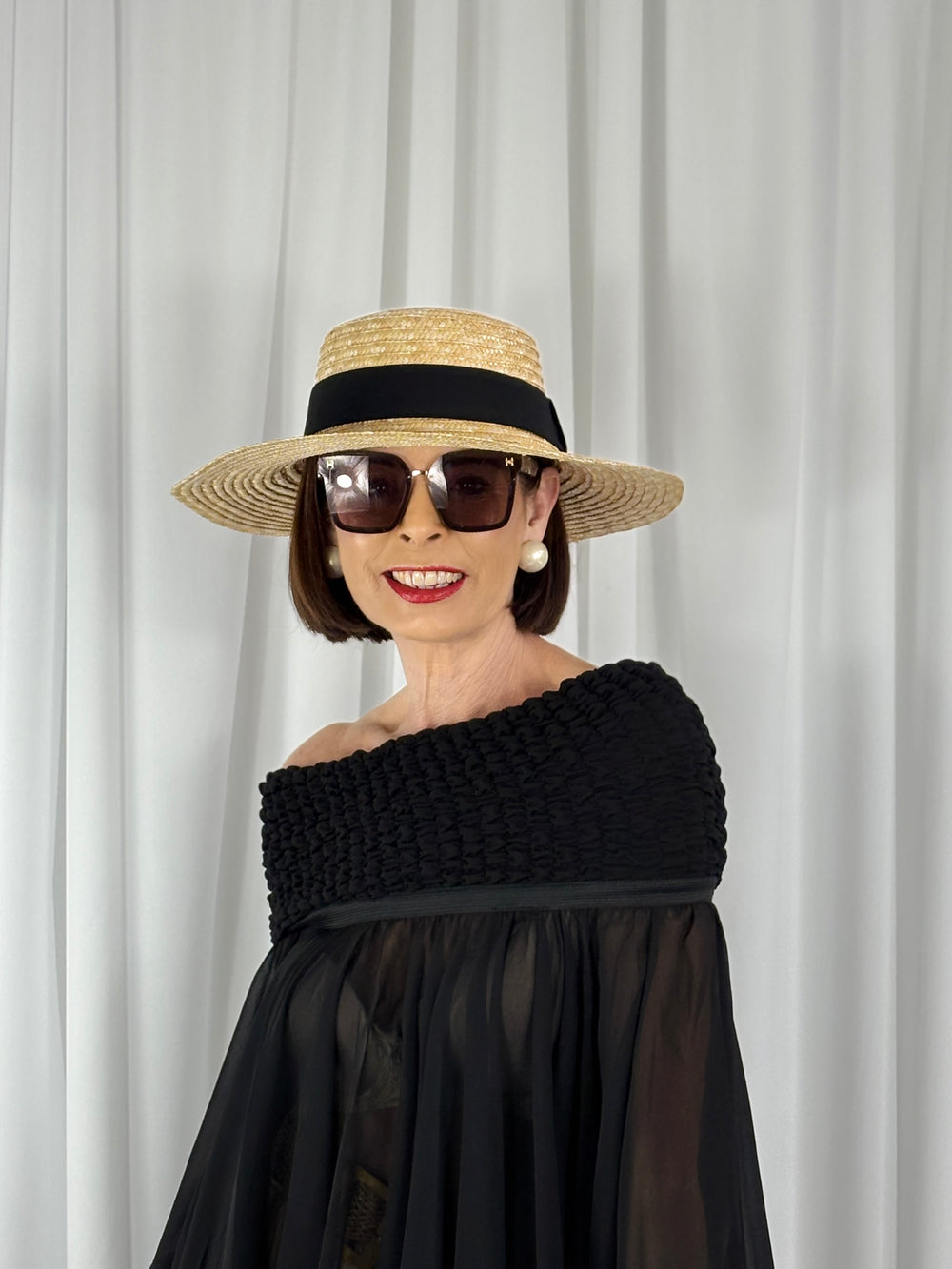 Kayla Hat in Black - Bond Street Store