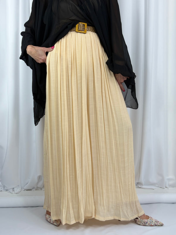 antibes palazzo trouser in beige