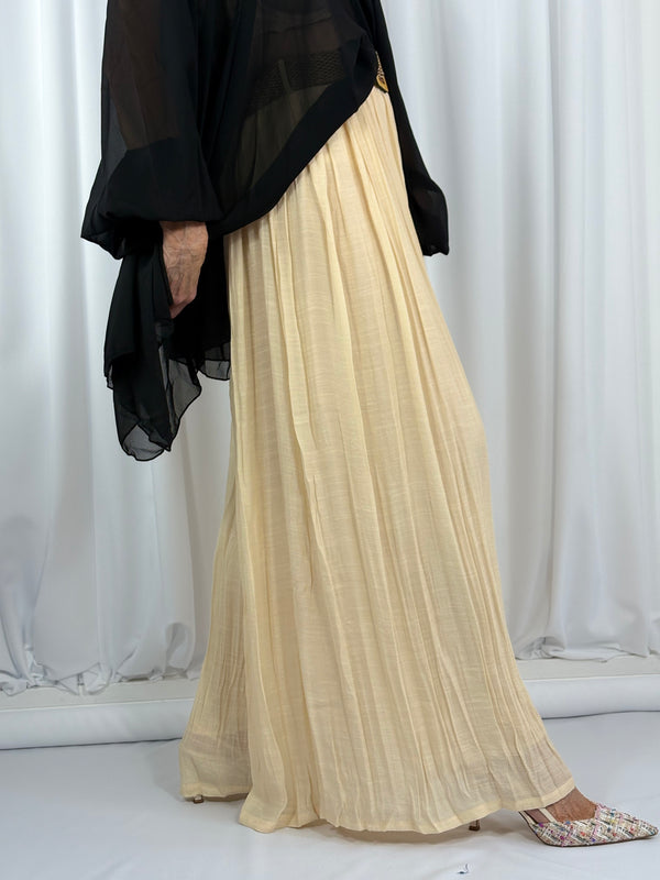 antibes palazzo trouser in beige