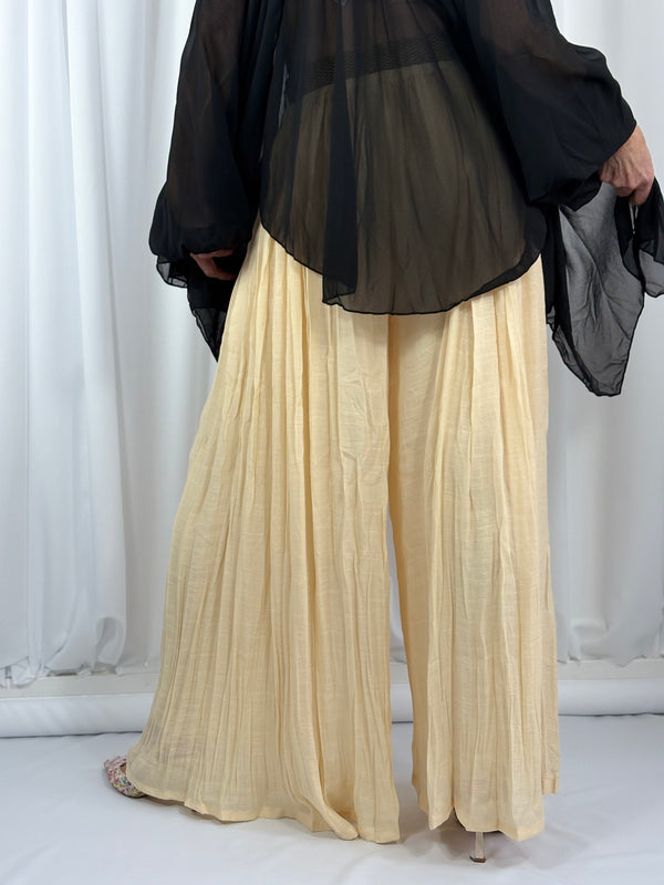 antibes palazzo trouser in beige