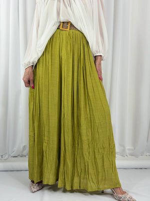 antibes palazzo trouser in pistachio