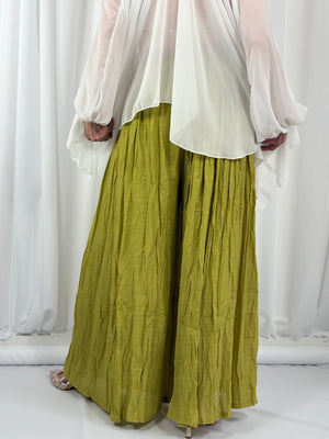 antibes palazzo trouser in pistachio