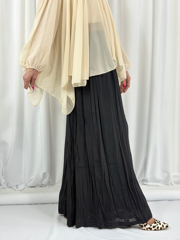 antibes palazzo trouser in black