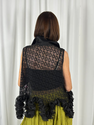 Bellagio Shirt top in black - Bond Street Store