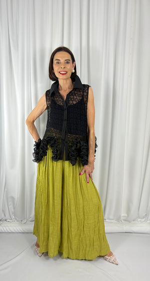 Bellagio Shirt top in black - Bond Street Store