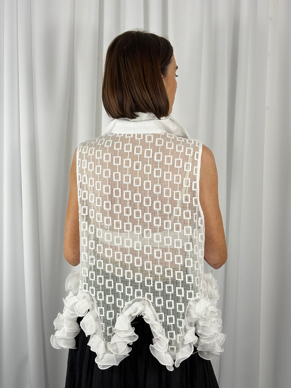 Bellagio Shirt top in white - Bond Street Store