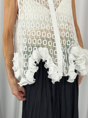 Bellagio Shirt top in white - Bond Street Store