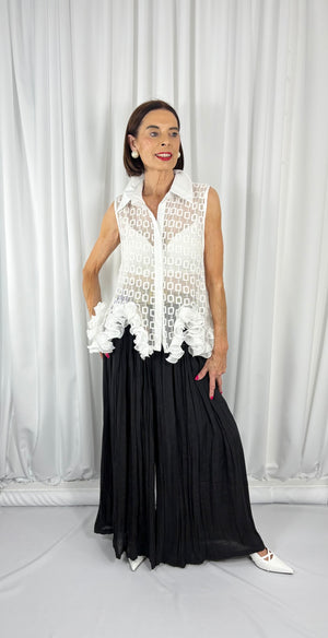 Bellagio Shirt top in white - Bond Street Store