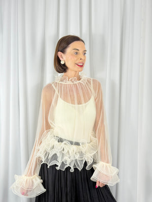 Julitte Top in Beige - Bond Street Store