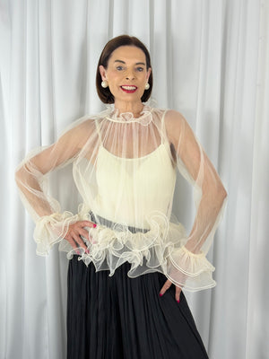 Julitte Top in Beige - Bond Street Store