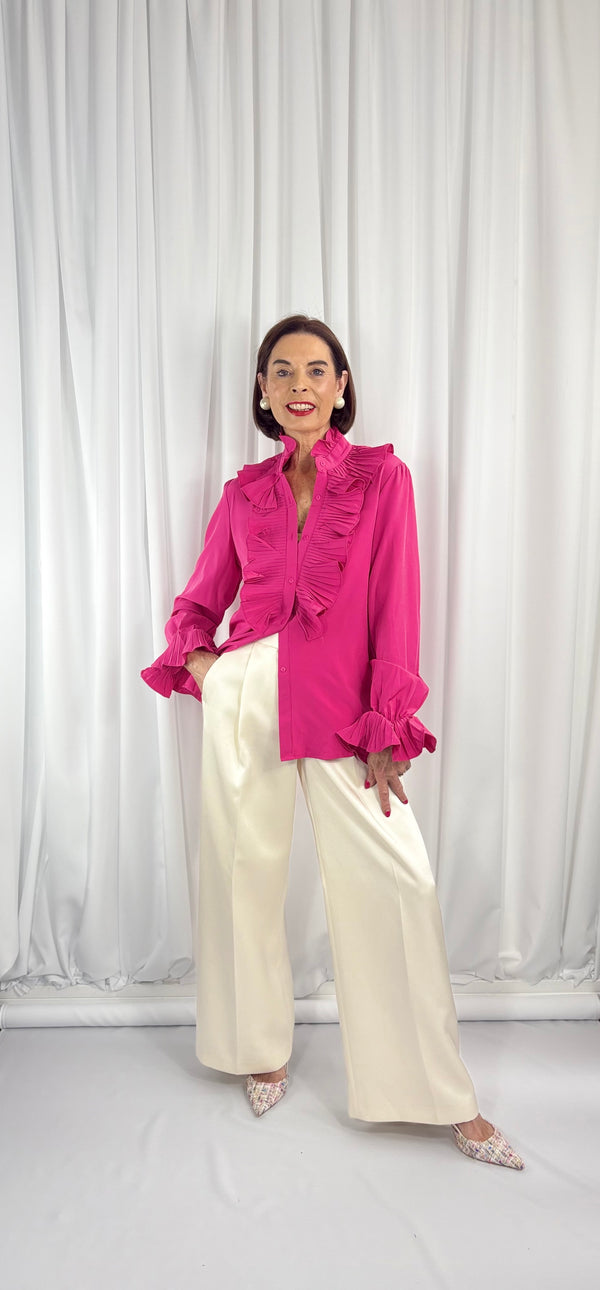 Sylvia shirt in cerise pink