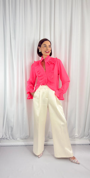 Sylvia shirt in acid pink