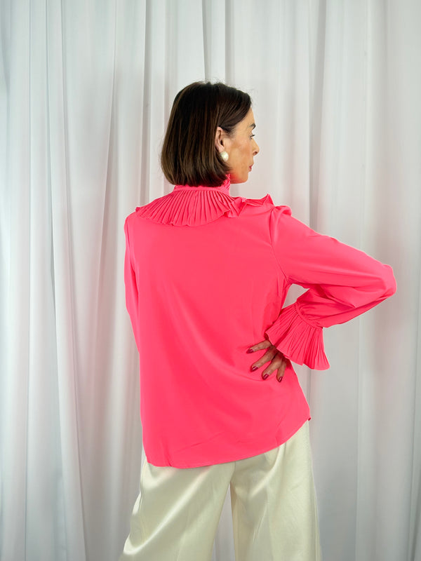 Sylvia shirt in acid pink