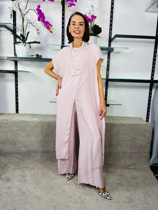 Tunica Co-ord Suit in Blush