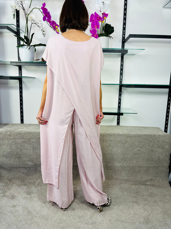 Tunica Co-ord Suit in Blush