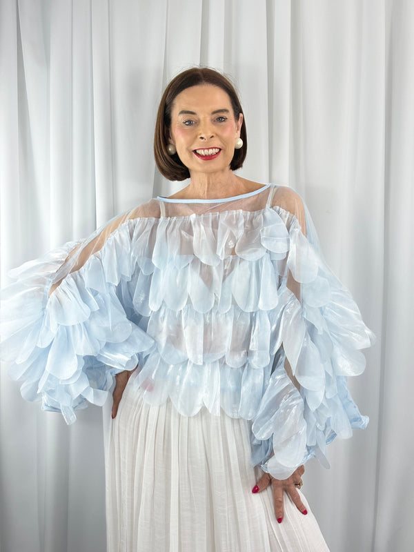 Navada Top in baby blue