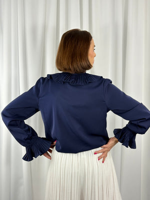 Sylvia shirt in navy - Bond Street Store