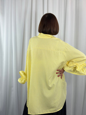 Portofino gingham Shirt in lemon PRE/ ORDER 9TH MARCH - Bond Street Store