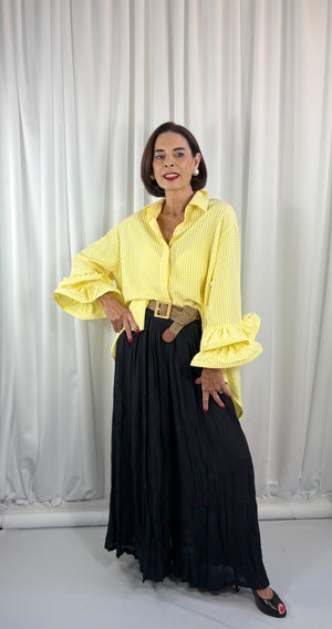 Portofino gingham Shirt in lemon PRE/ ORDER 9TH MARCH - Bond Street Store