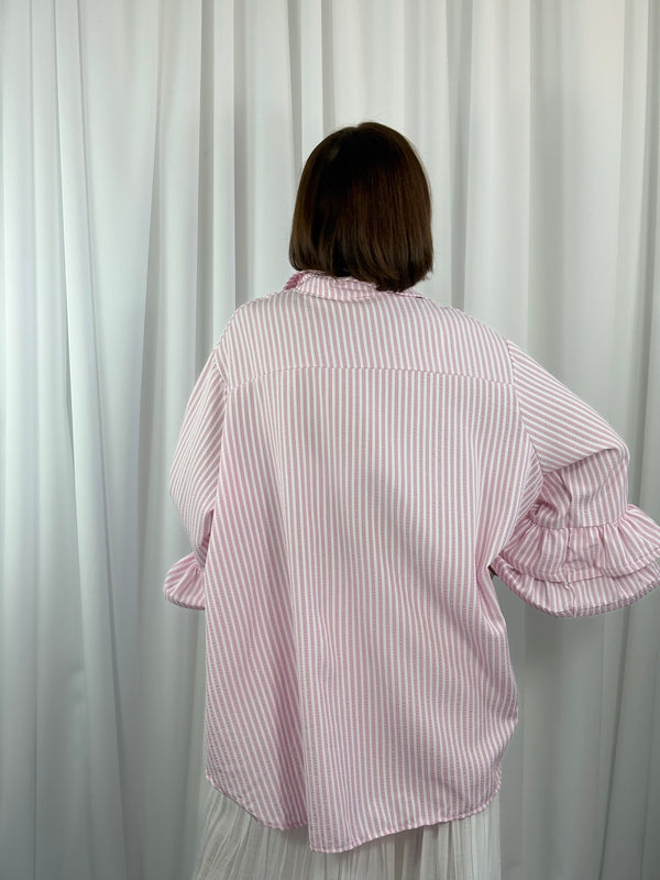 Portofino gingham Shirt in pink - Bond Street Store